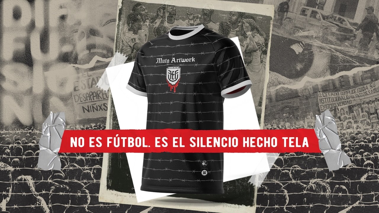 Foto camiseta selección de fútbol Ecuador.